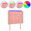 vidaXL r&oacute;zsasz&iacute;n b&aacute;rsony LED-es fejt&aacute;mla 93x16x118/128 cm
