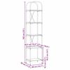 vidaXL K&ouml;nyvespolc Sz&uuml;rke Sonoma 40 x 30 x 183 cm Faanyag