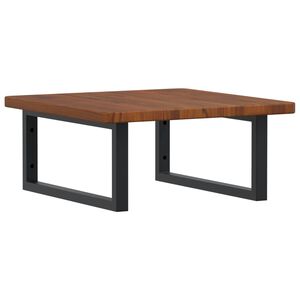 vidaXL ac&eacute;l &eacute;s t&ouml;m&ouml;r t&ouml;lgyfa falra szerelhető mosd&oacute;polc