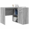 vidaXL Sarokíróasztal fiókkal Szürke Sonoma 102 x 88 x 75 cm