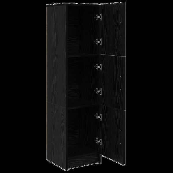 vidaXL Magasfi&uacute; Fekete t&ouml;lgy 31.5 x 32 x 122.5 cm