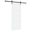 vidaXL Cs&uacute;sz&oacute; ajt&oacute; ORKDAL Feh&eacute;r &eacute;s Fekete 83 x 202 cm T&ouml;m&ouml;r Fenyőfa
