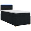 vidaXL Boxspring &aacute;gy matraccal fejt&aacute;ml&aacute;val Fekete 90 x 200 cm Sz&ouml;vet