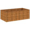vidaXL corten ac&eacute;l kerti magas&aacute;gy&aacute;s 196 x 100 x 69 cm
