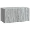 vidaXL Fali TV szekr&eacute;ny 59,5 x 31 x 30 cm Sz&uuml;rke Sonoma Szerelt Fa