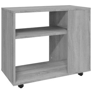 vidaXL sz&uuml;rke sonoma sz&iacute;nű szerelt fa kisasztal 70 x 35 x 60,5 cm
