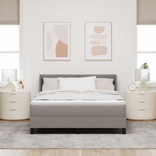 vidaXL Boxrug&oacute;s &aacute;gy matracmal T&oacute;psz&iacute;nű 200 x 160 cm Poli&eacute;szter