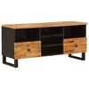 vidaXL TV szekr&eacute;ny Corona Barna 100 x 33 x 46 cm T&ouml;m&ouml;r Mang&oacute;f&aacute;t
