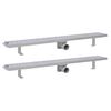 vidaXL 2db line&aacute;ris rozsdamentes ac&eacute;l bubor&eacute;k zuhany lefoly&oacute; 930x140mm