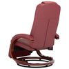 vidaXL bordó műbőr dönthető masszírozó TV-fotel