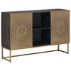vidaXL Sz&eacute;f Bronz 105 x 30 x 70 cm T&ouml;m&ouml;r Mang&oacute;fa &eacute;s Műszaki Fa