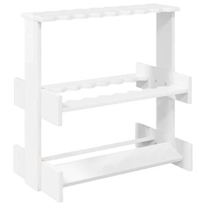 vidaXL Bili&aacute;rd d&aacute;k&oacute; &aacute;llv&aacute;ny Szerelt Fa 60 x 35 x 60 cm F&eacute;nyes Feh&eacute;r