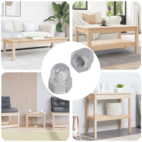 vidaXL Makk Any&aacute;k 2 pcs Ez&uuml;st 12,8 x 12,8 x 6,5 cm Ac&eacute;l