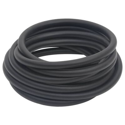 vidaXL fekete gumi és PVC hibrid légtömlő 0,6" 5 m