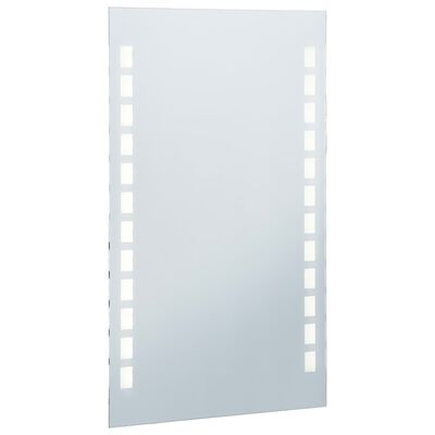 vidaXL LED-es fürdőszobai falitükör 60 x 100 cm