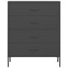 vidaXL antracitszürke acél fiókos szekrény 80 x 35 x 101,5 cm