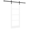 vidaXL Cs&uacute;sz&oacute; ajt&oacute; ORKDAL Feh&eacute;r &eacute;s fekete 83 x 202 cm