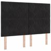 vidaXL LED &aacute;gyt&aacute;mla Fekete 144 cm B&aacute;rsony