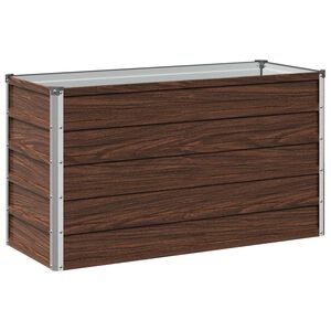 vidaXL Emelt kert &aacute;gy&aacute;s Fekete 100 x 40 x 55 cm hidegen hengerelt ac&eacute;l