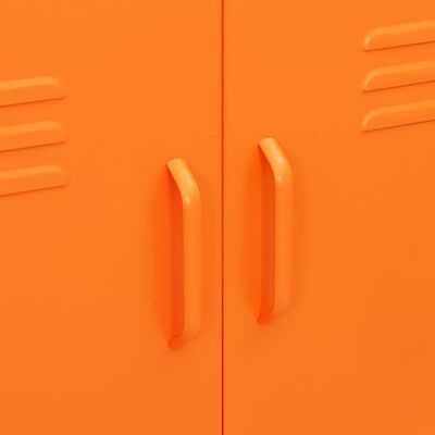 vidaXL narancssárga acél tárolószekrény 80 x 35 x 101,5 cm