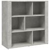 vidaXL betonsz&uuml;rke szerelt fa t&aacute;lal&oacute;szekr&eacute;ny 80x30x80 cm