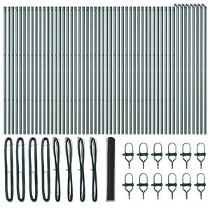 vidaXL Hatsz&ouml;gletű ker&iacute;t&eacute;s talajr&ouml;gz&iacute;tő 100 x 1,2 m PVC-bevonatos ac&eacute;l