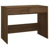 vidaXL barna t&ouml;lgysz&iacute;nű szerelt fa &iacute;r&oacute;asztal 101x50x76,5 cm