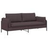 vidaXL 3-Fős kanap&eacute; S&ouml;t&eacute;t Barna 222 x 81 x 89 cm Sz&ouml;vet