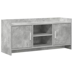 vidaXL TV szekr&eacute;ny 102 x 33 x 47 cm Betonsz&uuml;rke Szerelt Fa