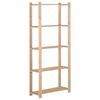vidaXL 5 szintes t&ouml;m&ouml;r fenyőfa t&aacute;rol&oacute;&aacute;llv&aacute;ny 80 x 28,5 x 170 cm