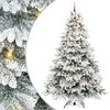 vidaXL Mű kar&aacute;csonyfa 300 LED-del &aacute;llv&aacute;nnyal Feh&eacute;r 240 cm PE &eacute;s PVC