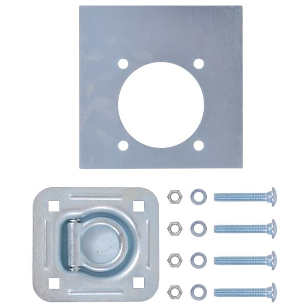 vidaXL 6 db horganyzott ac&eacute;l r&ouml;gz&iacute;tőgyűrű tr&eacute;lerhez 2000 kg