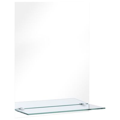 vidaXL edzett üveg falitükör polccal 30 x 50 cm