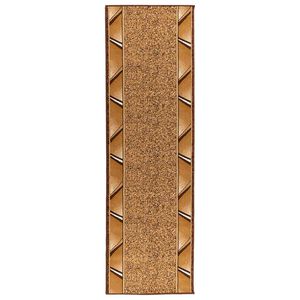 vidaXL Fut&oacute; szőnyeg FLORNES Szőtt Okker Zigzag 67 x 150 cm PP 7 mm