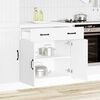 vidaXL Konyhai alsó szekrény Lucca fehér szerelt fa