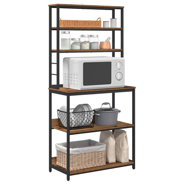 vidaXL Konyhai polc &Ouml;reg fa 80 x 40 x 168 cm Faanyag