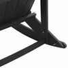 vidaXL Adirondack hintás székek 2 pcs Fekete HDPE