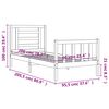 vidaXL tömör fenyőfa ágy matrac nélkül 90 x 200 cm