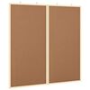 vidaXL Hirdetőt&aacute;bla 80 x 80 x 1.4 cm T&ouml;m&ouml;r fenyőfa Barna &Ouml;sszecsukhat&oacute;