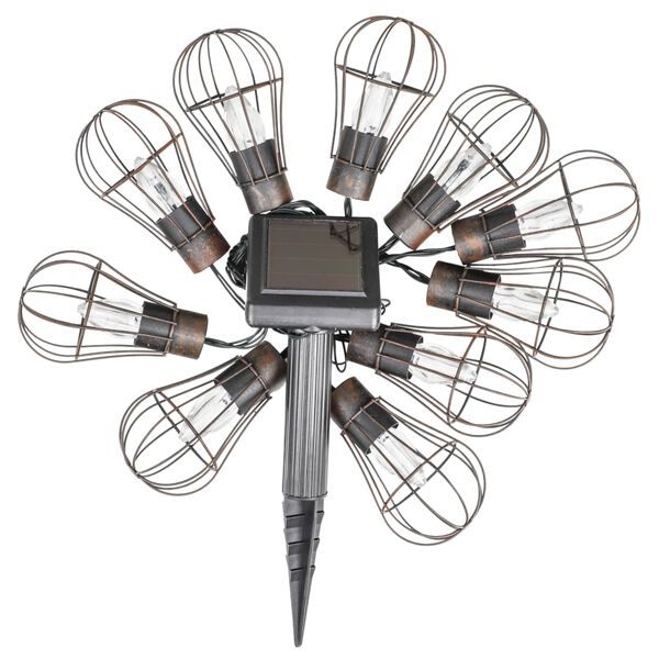 HI 10 db LED-es napelemes kerti l&aacute;mpal&aacute;nc 5,5 cm