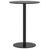 vidaXL fekete ac&eacute;l kerek kerti asztal &Oslash;50 x 72 cm