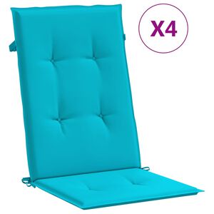vidaXL 4 db t&uuml;rkizk&eacute;k sz&ouml;vet magas h&aacute;tt&aacute;ml&aacute;j&uacute; sz&eacute;kp&aacute;rna