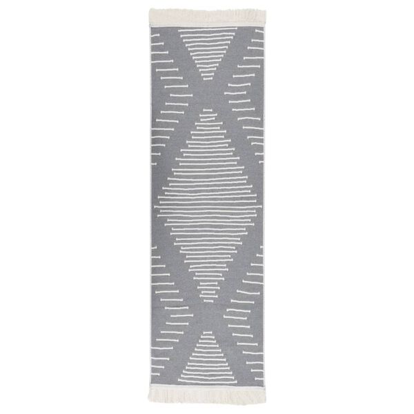 vidaXL s&ouml;t&eacute;tsz&uuml;rke pamutszőnyeg 80 x 300 cm