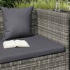 vidaXL szürke polyrattan kerti ágy 200 x 60 cm