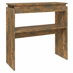vidaXL f&uuml;st&ouml;s t&ouml;lgy sz&iacute;nű szerelt fa t&aacute;lal&oacute;asztal 80 x 30 x 80 cm