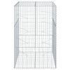 vidaXL horganyzott vas gabion kosár fedéllel 100 x 100 x 150 cm
