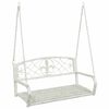 vidaXL Hinta Pad Ac&eacute;l 110,5 x 59 x 55 cm Antik feh&eacute;r