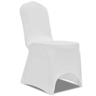 vidaXL 18 db fehér sztreccs székszoknya