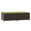 vidaXL 2 db barna polyrattan kerti l&aacute;btart&oacute; p&aacute;rn&aacute;val