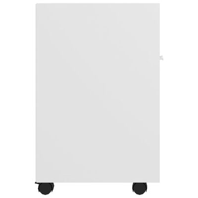 vidaXL fehér forgácslap kerekes kisszekrény 33 x 38 x 60 cm